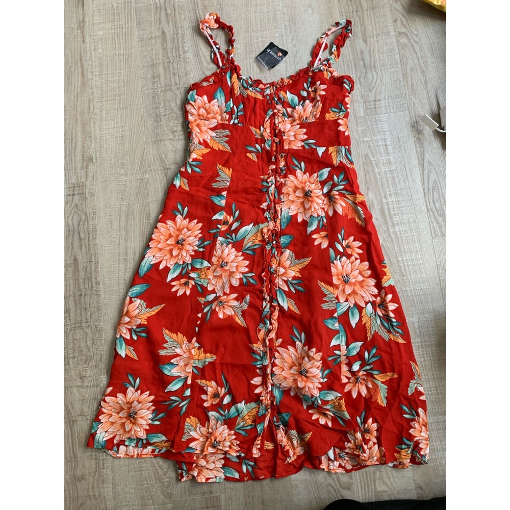 Forever 21 red summer dress